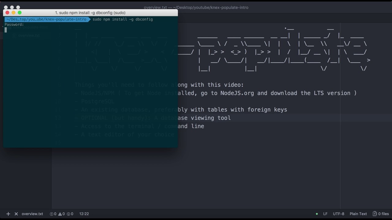 Populate fields in knex using knex-populate - YouTube