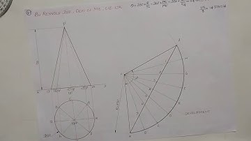 Problem 3.21 KTU-Engineering Graphics-Module-3; Section & Development of solids