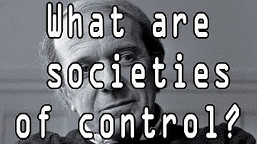 What are societies of control?