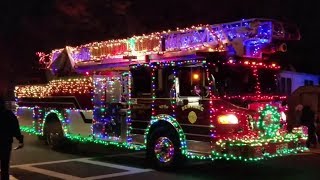 🎄 Annual Christmas🎄  🚒 Fire Truck  🚒 Parade💥2017  Wallington NJ💥