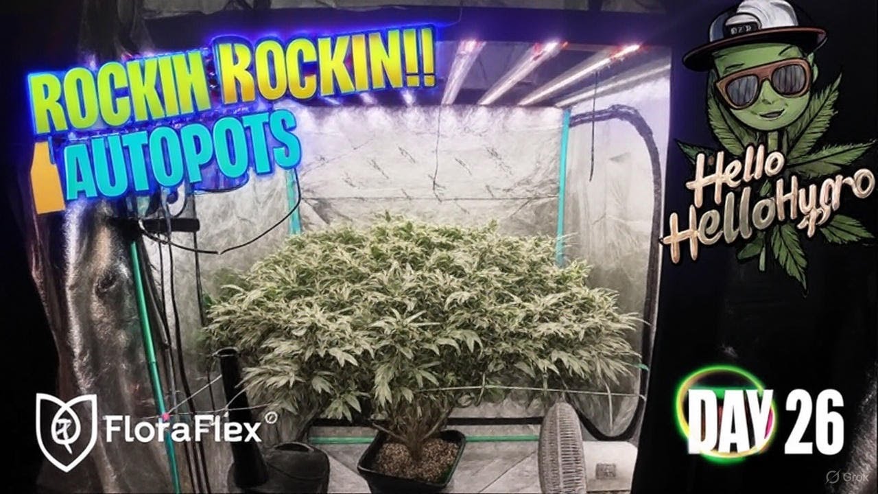 I’m growing MONSTERS with the Autopot watering system and FloraFlex nutrients!