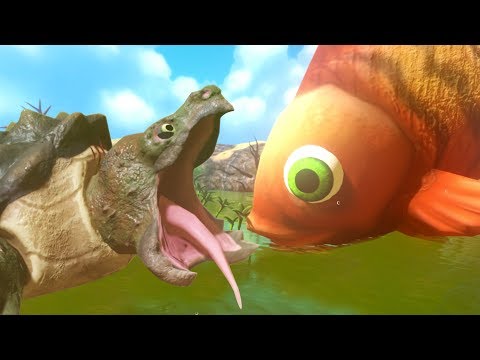 SWAMP MONSTER BATTLE - Feed and Grow Fish - Part 41 | Pungence