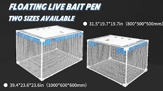 BLUEWING Floating Live Bait Pen Bait#livebait_fishing #fishing #bait