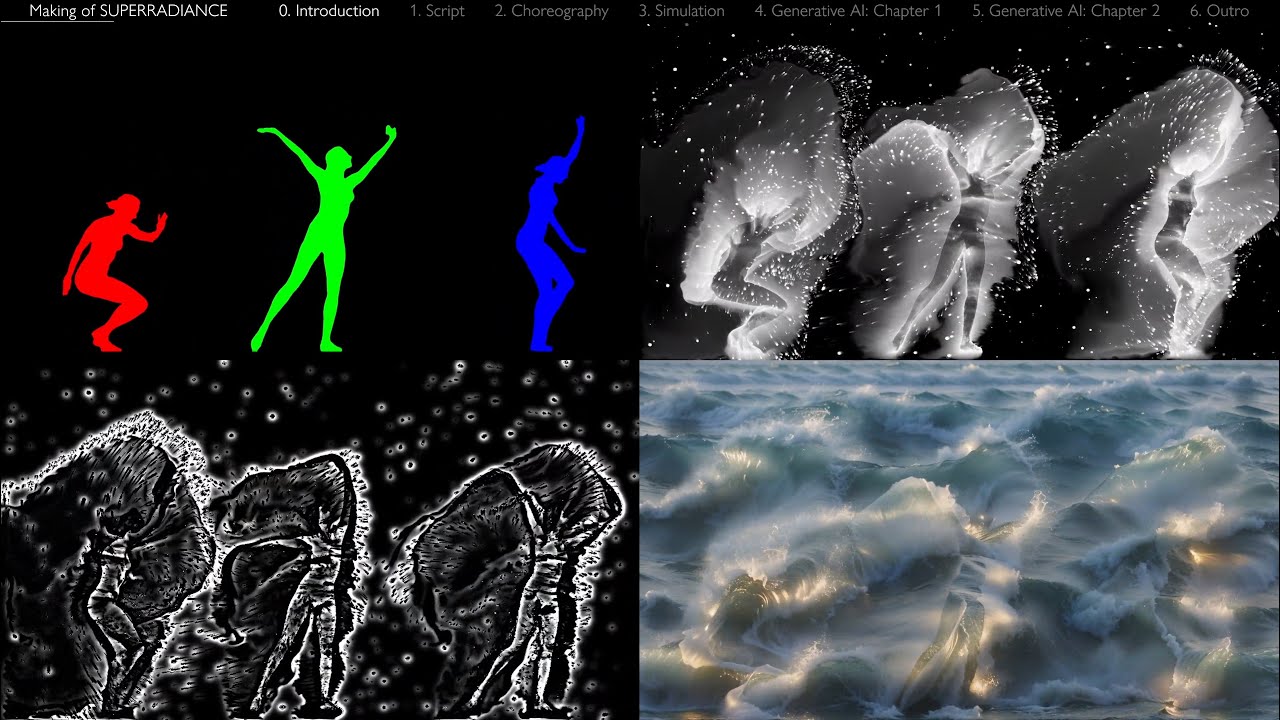 Making of SUPERRADIANCE by Memo Akten & Katie Hofstadter