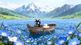 Drift away in a sea of blue and find yourself. 🗻 🌻 Jazz Lofi for Concentration | Study / Deep work