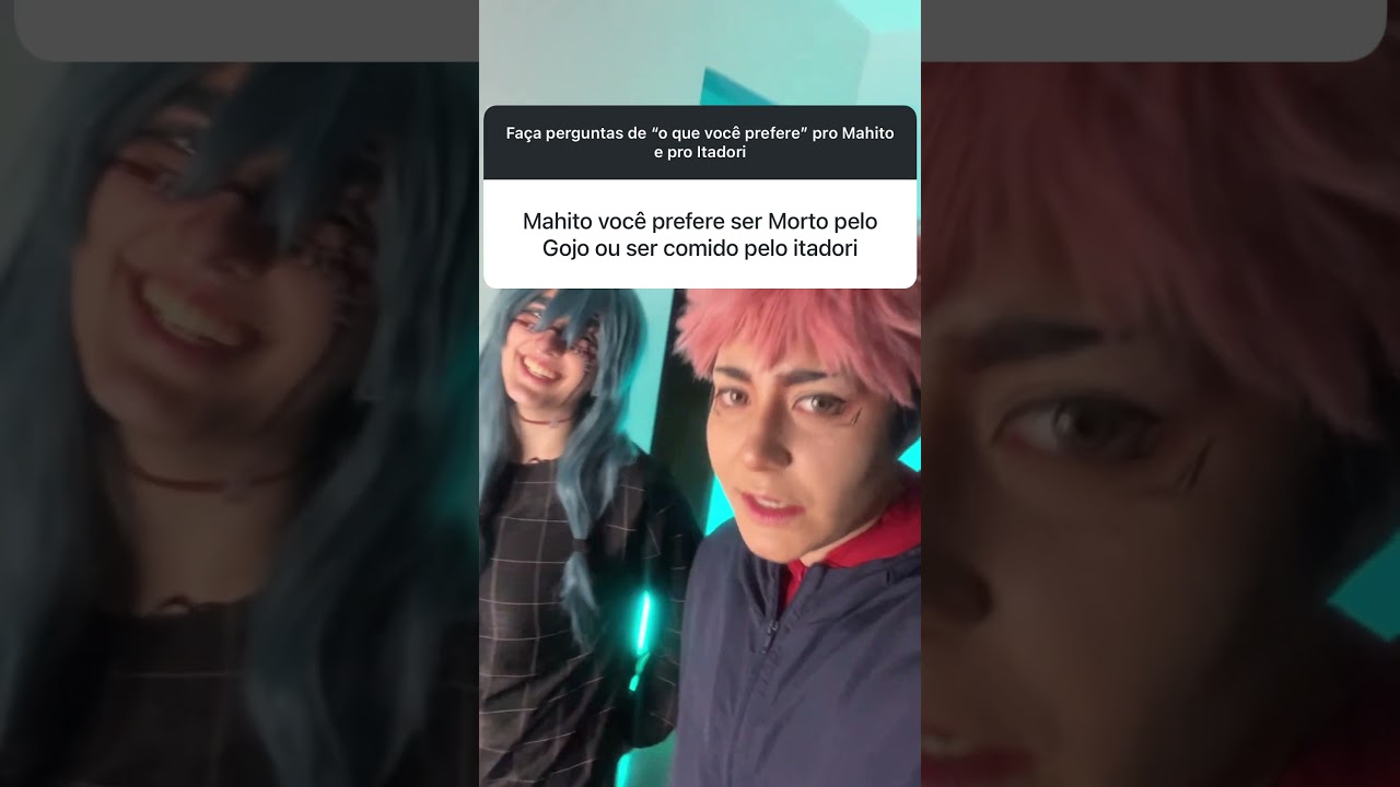 ITADORI E MAHITO RESPONDEM!! #cosplay #jujutsukaisen ​⁠ @Nandalorenzine