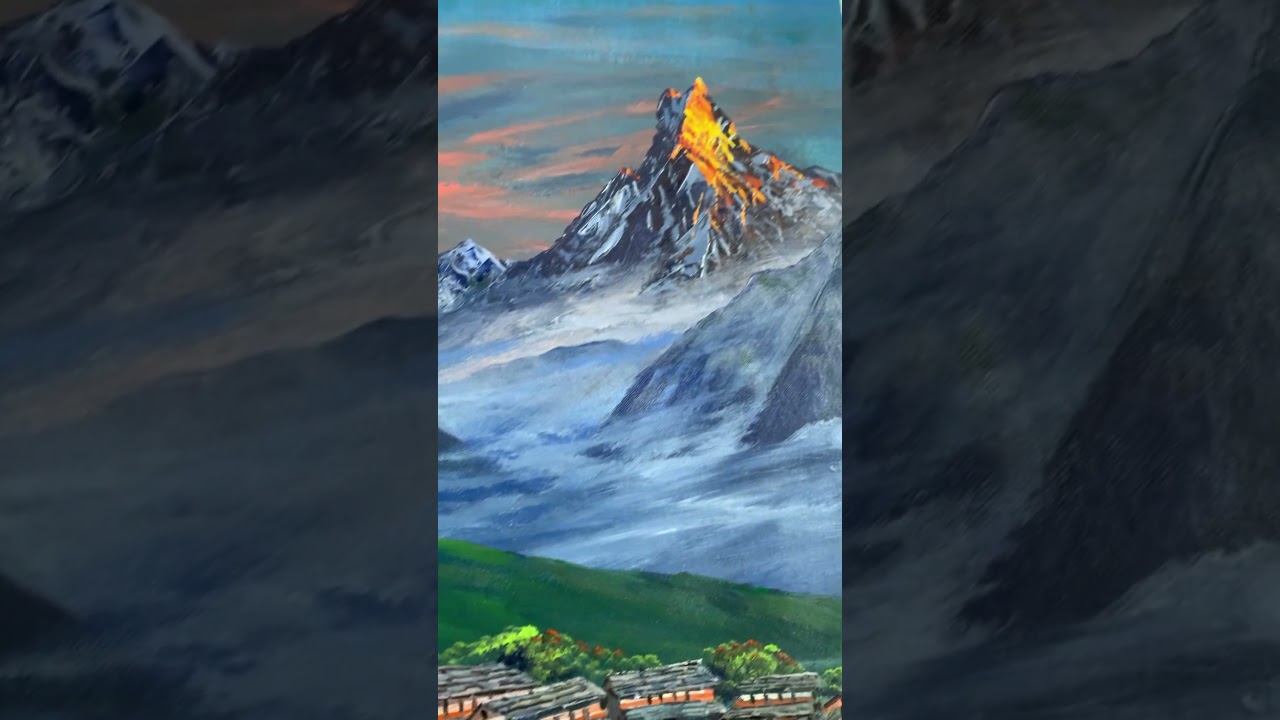 Sensational sunrise painting! EPIC sunrise art 