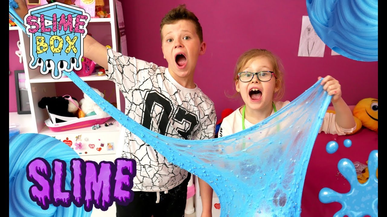 NIEBIESKI SLIME vs SUFIT :) robimy Slime'y z moim kolegą Bartkiem