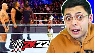 REY MYSTERIO VS 3 GIGANTI 😰 RIUSCIRÒ A VINCERE? WWE 2K22 screenshot 2