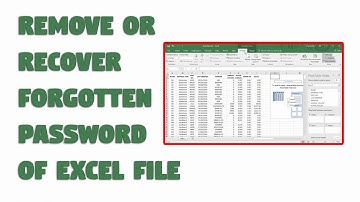 How to Remove or Recover Forgotten Password of Excel File