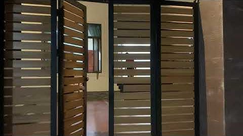 Cổng gỗ nhựa cho biệt thự tại Hưng Yên