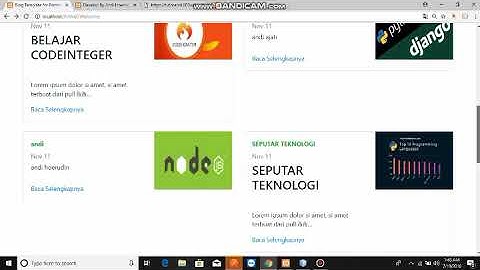 Aplikasi blog berbasis client server