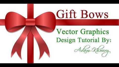 Christmas Gift Bow Design Tutorial Vector Graphics Xmas Presents Adobe Fireworks