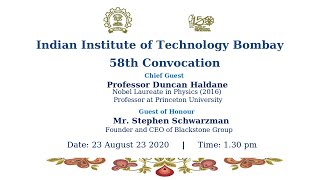 IIT Bombay's 58th Convocation (2020)