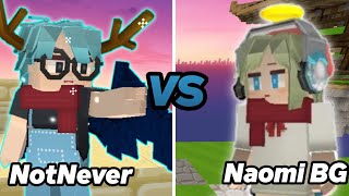 1 Vs 1 With Naomi Bg Blockman Go