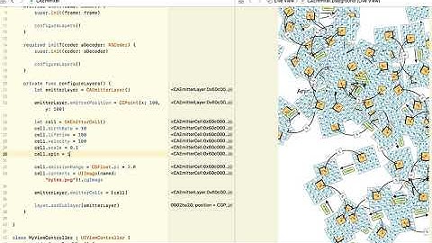 import CoreAnimation Create cool visual effect using CAEmitterLayer with Swift