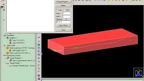 Mô hình hóa cáp dự ứng lực MIDAS Civil