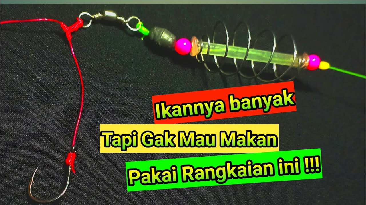Trik Jitu !!! Rangkaian Pancing Dasaran 2 kail - Rangkaian Pancing ...