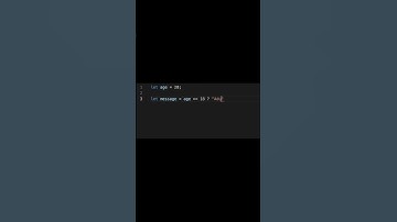 Javascript ternary operator | How Cool is that ? #javascript #javascripttutorial #shorts