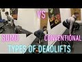 Types of deadlifts sumo vs conventional