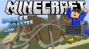 Minecraft: Mod Showcase: Rollercoaster mod!