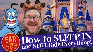 How to SLEEP IN and Still Ride EVERYTHING at Magic Kingdom with Disney Genie Plus! (AKA Stacking)