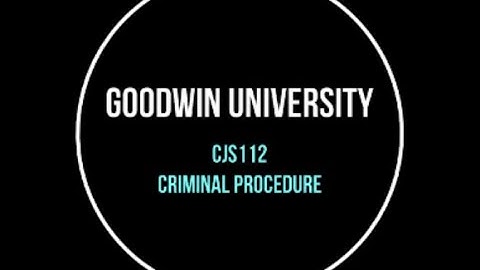 CJS112 Week 11 Introduction Video