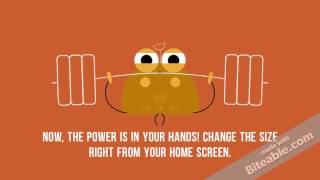 Change Android font size easily from home screen using "Alter Font Widget" screenshot 4