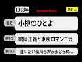 カラオケ, 小樽のひとよ, 鶴岡正義と東京ロマンチカ