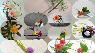 Ikebana | Very Beautiful Modern Ikebana floral Arrangements Japanese flower decorations