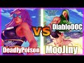 SFV CE 👊🏻 DeadlyPoison (Poison) vs DiabloDOC (ED) & MooJiny (Chun Li) FT2