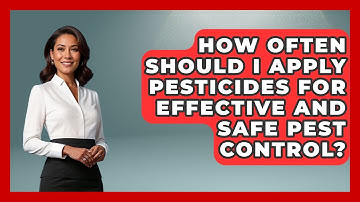 How Often Should I Apply Pesticides For Effective And Safe Pest Control? - Insects and Invaders