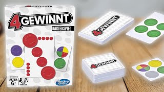 4 GEWINNT KARTENSPIEL - Spielregeln TV (Spielanleitung Deutsch) - 4 gewinnt Karten HASBO GAMING screenshot 2