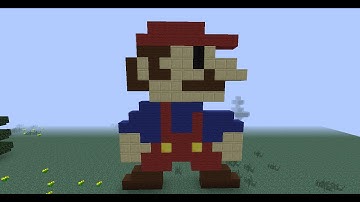 Minecraft Pixel Art: Super Mario 8-bit how to craft?