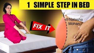 No.1 Super Easy Yoga Exercise To Lose Belly Fat in Bed For Beginners  | Bed Yoga For Weight Loss