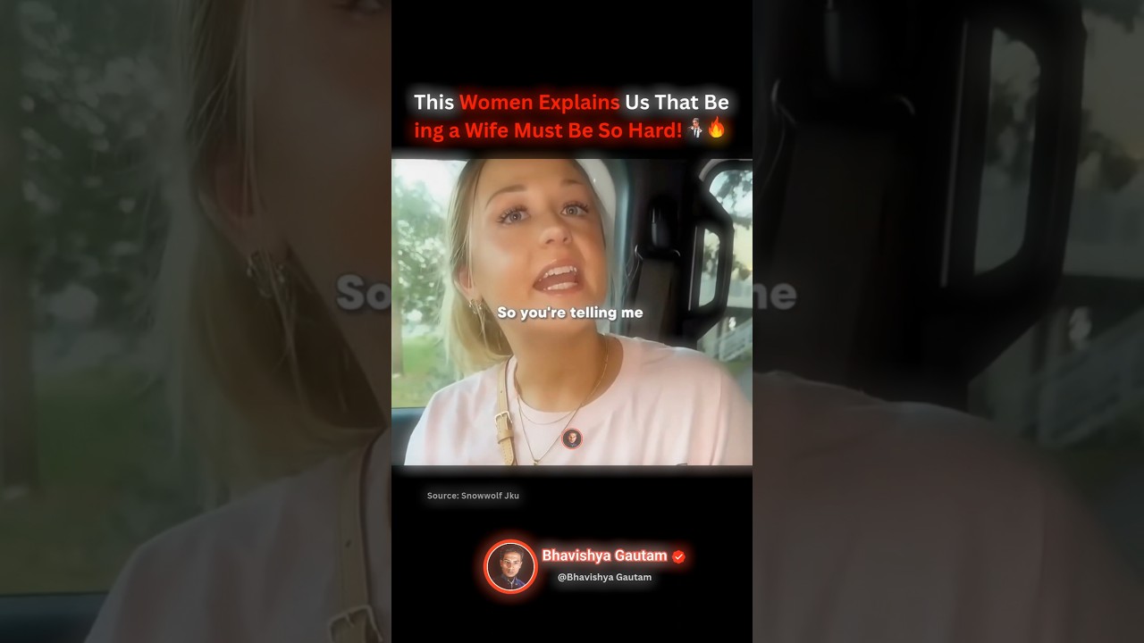 This Women Explains Us That Being a Wife Must Be So Hard! 👩&zwj;❤️&zwj;👨🤑🔥#rich #money #usa #podcast #shorts