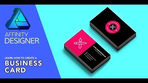 Affinity Designer Business Card iPad