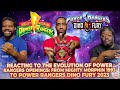 Power rangers openings reaction mighty morphin 1993 to dino fury 2023