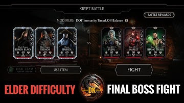 Krypt Elder difficulty Final battle Boss fight & Reward 🎮 Mortal Kombat Mobile | MK Mobile | MKM