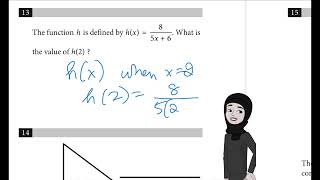 Sat practice test 6 Question 13 module 1 Mathematics