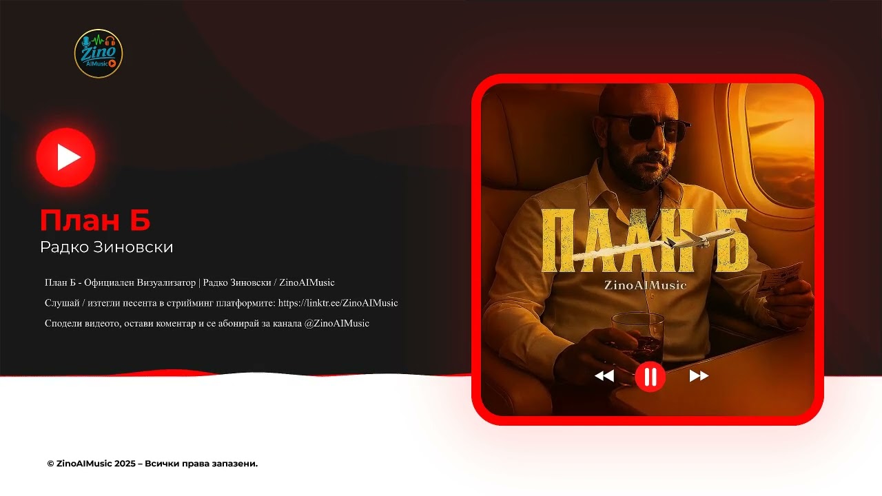 Радко Зиновски - План Б (Official Music Visualizer 2025)