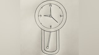 Temporalreverie Pencil Drawing Clock