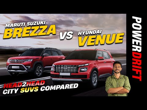 Head2Head - Brezza vs Venue | We Compare Styling, Features, Engine, and Driving | PowerDrift