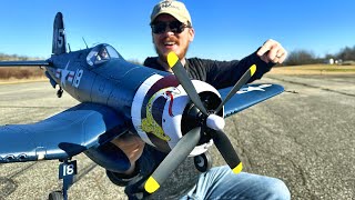 1100mm Warbird ONLY $230 w/ RETRACTS, FLAPS, & LIGHTS!! - Arrows Corsair