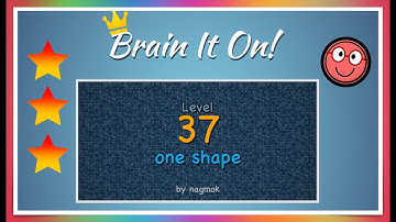Brain It On! Fun Level 37 Dip-n-Flip! one shape by nagmok