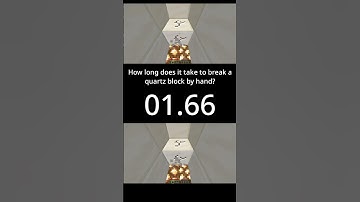 Hand breaking time of Quartz Block in Minecraft