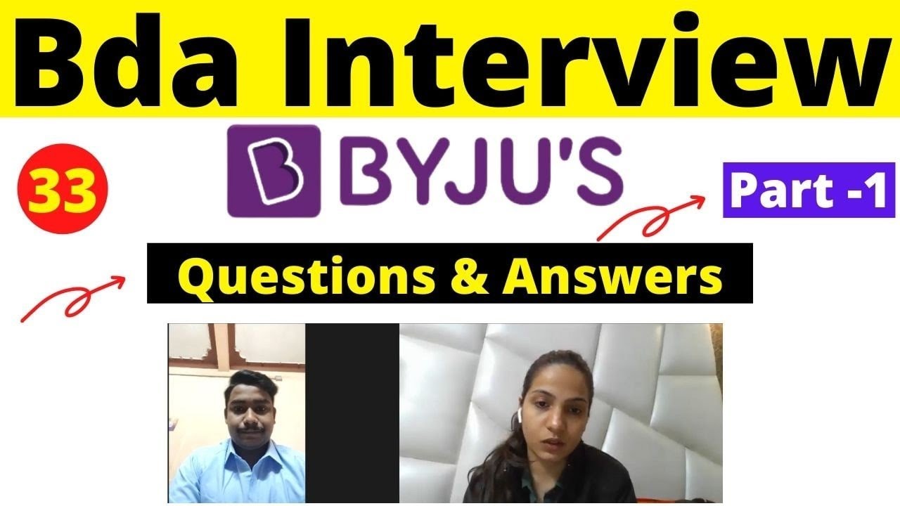 Byju's Bda Interview #33| Sales job Interview | Part _1 - YouTube