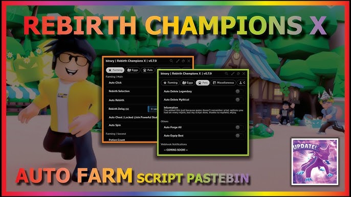 Auto Click Rebirth Champions X Script