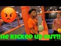 WE GOT KICKED OUT OF SKYZONE!!!