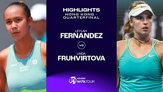 Leylah Fernandez vs. Linda Fruhvirtova | 2023 Hong Kong Quarterfinal | WTA Match Highlights